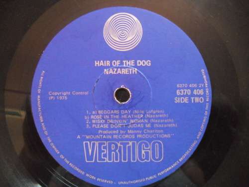 RARE!!! NAZARETH - HAIR OF THE DOG (FEATURING LOVE HURTS) VINYL, LP, RECORD.